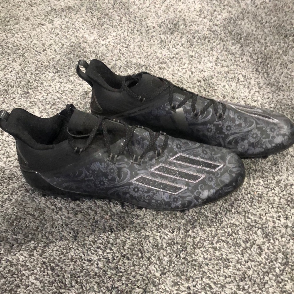 Size 13 black adidas adizero “young king” florals
